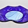 Mark Benne Glass fusion - schaal blauw met pebbles