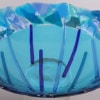 Glass fusion - Schaal Curacao doorsnee 36,5 cm hoog 8.5 cm