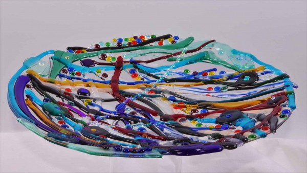 Mark Benne Marks Glass Fusion, Colourful Happy Times