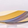 Mark Benne Marks Glass Fusion schaal earthy tones