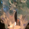Mark Benne Marks Glass Fusion waxinelicht ming greenark Benne Marks Glass Fusion waxinelicht irid. ming green close up